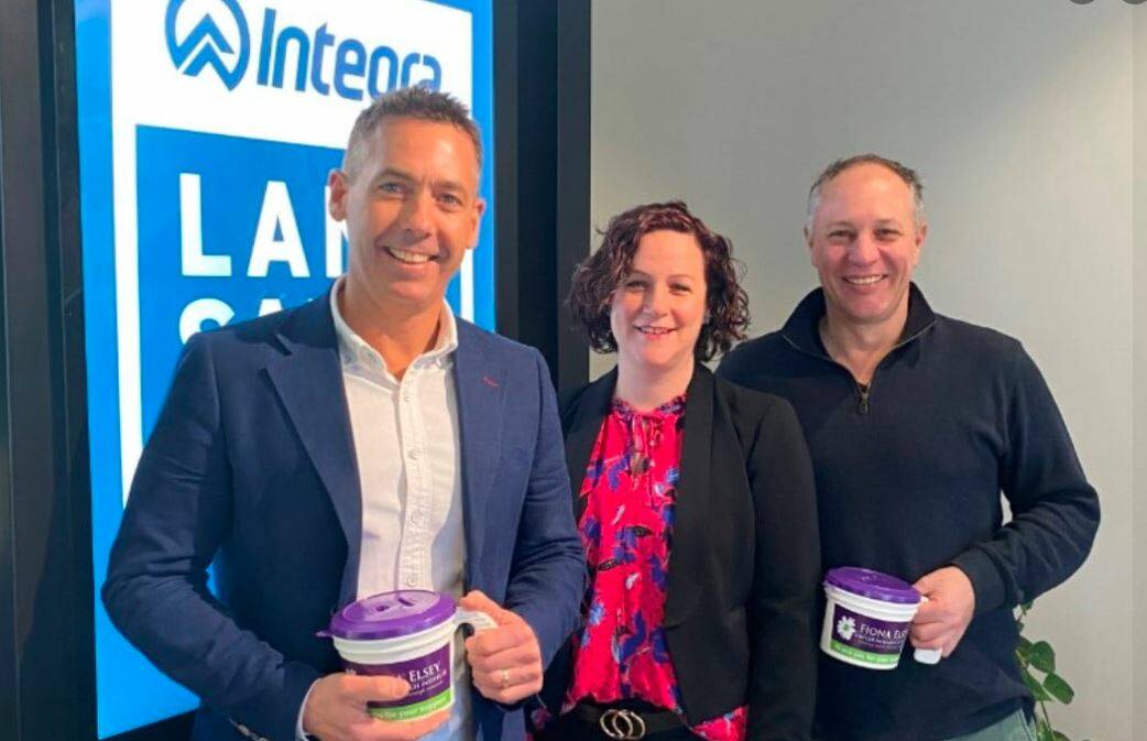 POTENTIAL: Integra's Matt McCabe and Matt Agterhuis with FECRI's Sally Walsh (centre) launch the ball, which could be one of the city's first gala events in 18 months.