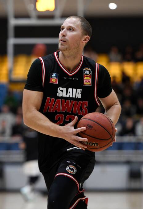 HUB CHANCE: Former Ballarat Miner Tim Coenraad warms up for NBL action with Illawarra Hawks in Ballarat Sports and Events Centre last year. 