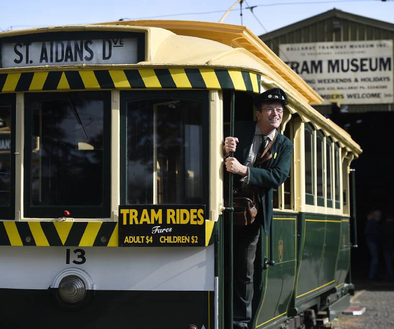 ALL ABOARD: Ballarat Tramway Museum has plenty more trams and equipment they hope to bring out of storage in a new tram and military interpretive centre.