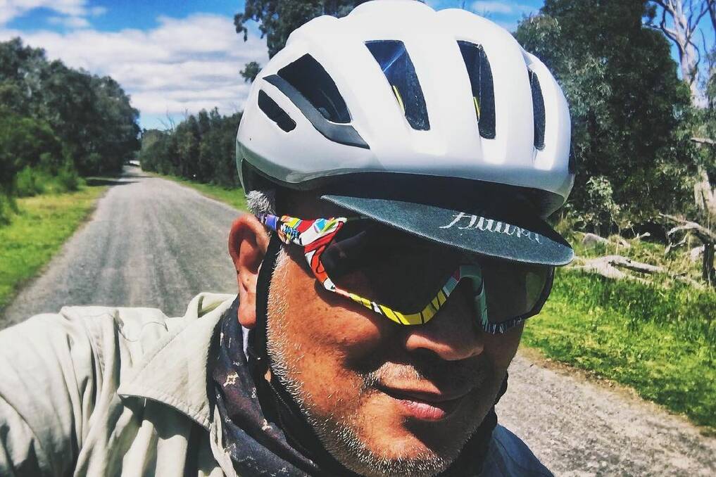 RELAXED: Melbourne cyclist Al Noveloso says he is "turning more into a gravel rider" each time he takes a chilled ride in nature. Picture: Instragram @chunky.chilled.cyclist