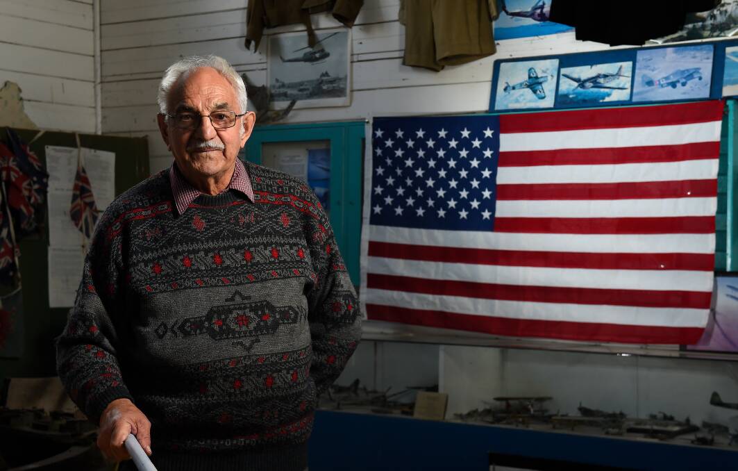 STARRY-EYE: Friends of Anson Museum's Alan Penhall displays the American flag, a gift in the spirit of friendship, from United States navy veteran. Picture: Adam Trafford