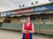 READY: St Arnaud footballer junior Abby Weir was last month given the green light to play with her hometown under-14 boys. 