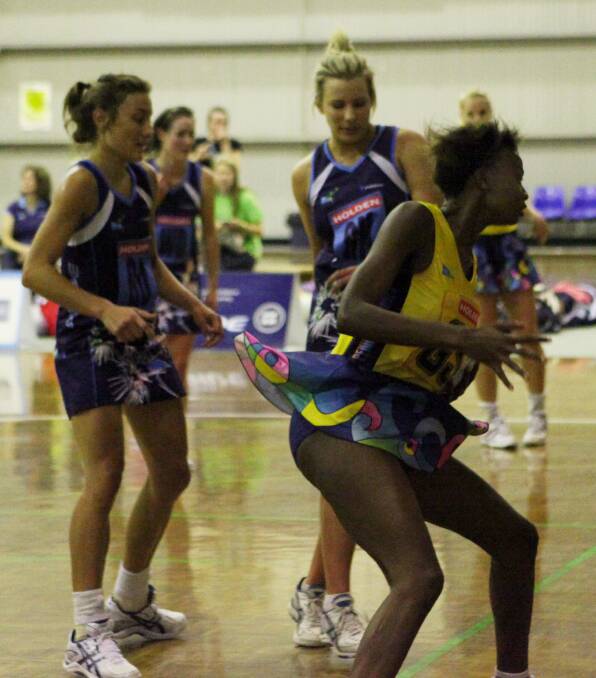 PATHWAY: Ballarat first got to see Malawian goaler Mwai Kumwenda in state league action in 2011, playing for Peninsula Waves. She played a starring role in this month's Commonwealth Games.
