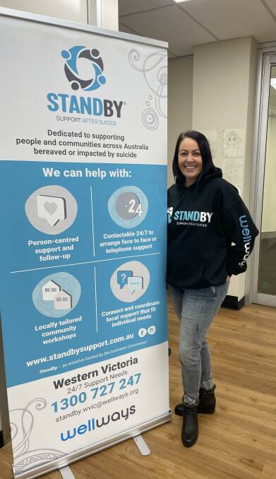 SUPPORT: Kristy Steenhuis is leading a StandBy suicide postvention program roll-out across western Victoria. Picture: Wellways