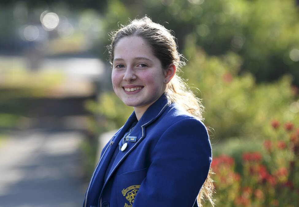 The Little Issue editor Matilda Goodbourn encourages other young people to have their voices heard via the Fred Hollows Foundation as a junior ambassador. Picture by Lachlan Bence