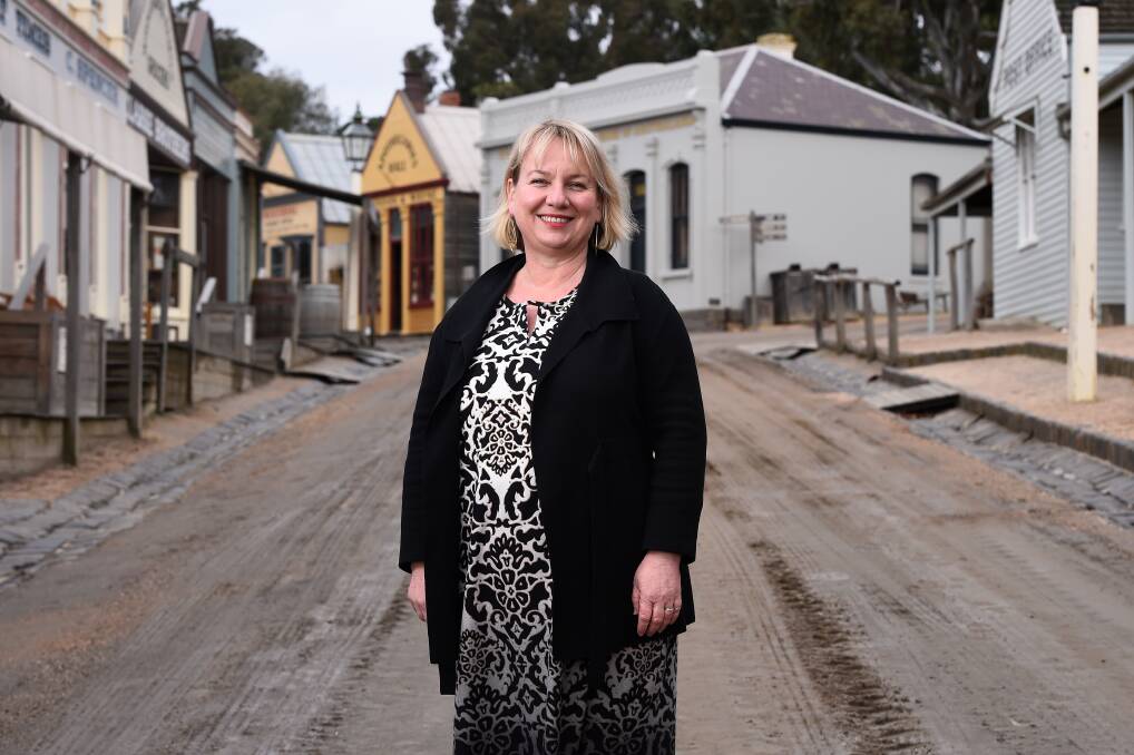 READY: Sovereign Hill chief content and engagement officer Katrina Nitschke is excited to be back walking Main Street with staff returning on Wednesday. Picture: Adam Trafford