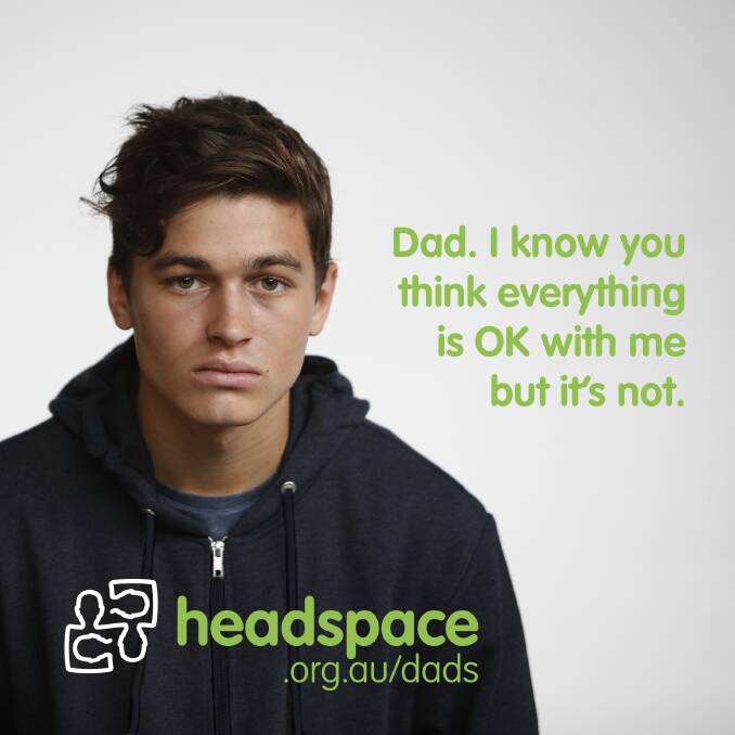 CONVERSATION STARTER: An image from the national headspace campaigned aimed to get more fathers and sons knowing how to talk with each other effectively.
