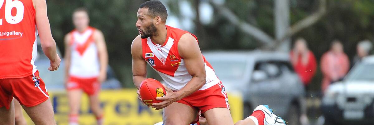 QUALITY: Triple Hawthorn premiership player Josh Gibson's experience is invaluable for Ballarat Swans in the Ballarat Football League. Picture: Kate Healy