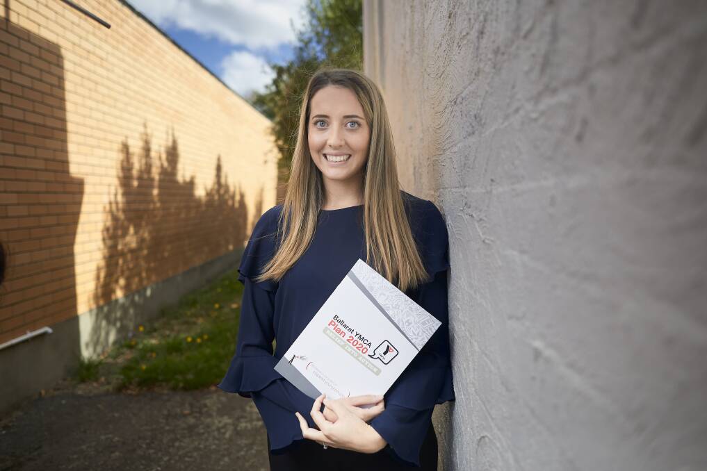 EXPERIENCE: YMCA Young CEO for a Day Mikaela Graham focused on identifying gaps in the organisation's programs and workforce to improve mental health. Picture: Luka Kauzlaric