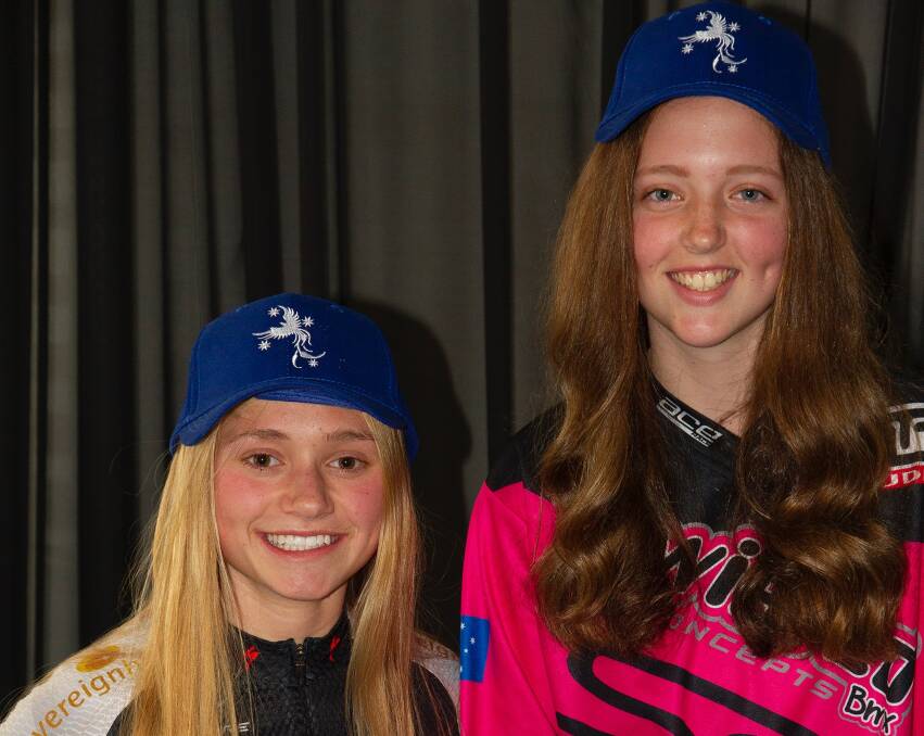 BOOST: Eureka Cycling wants track rider Alaya Humber, age 16, and BMX racer Shallan Pompe, age 15 to realise their potential in a club move to help more females get riding.