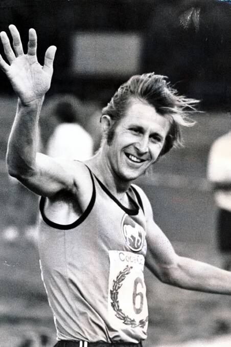 LEGACY: Graham Crouch wins the Victorian mile title in 1976. Runners say his achievements were often understated in a decorated era.
