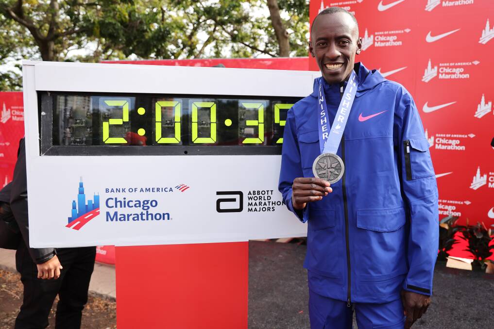 The best way to have a great day out running is to be well-prepared, like new world record breaker, Kenyan Kelvin Kiptum, who clocked two hours and 25 seconds in the Chicago Marathon in October 2023. Picture Getty Images
