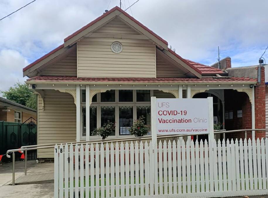 ON-SITE: The clinic at 18 Drummond Street, across from Ballarat Health Services Base Hospital, will become a UFS-led COVID-19 vaccination clinic from Wednesday.