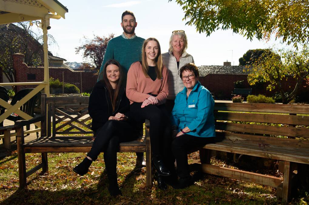 UNITY: Advocates Nick Locandro, Meg Curnow, Brittany Rose, Wilma Curnow and Carol Muller at Eyres House open day. Picture: Adam Trafford