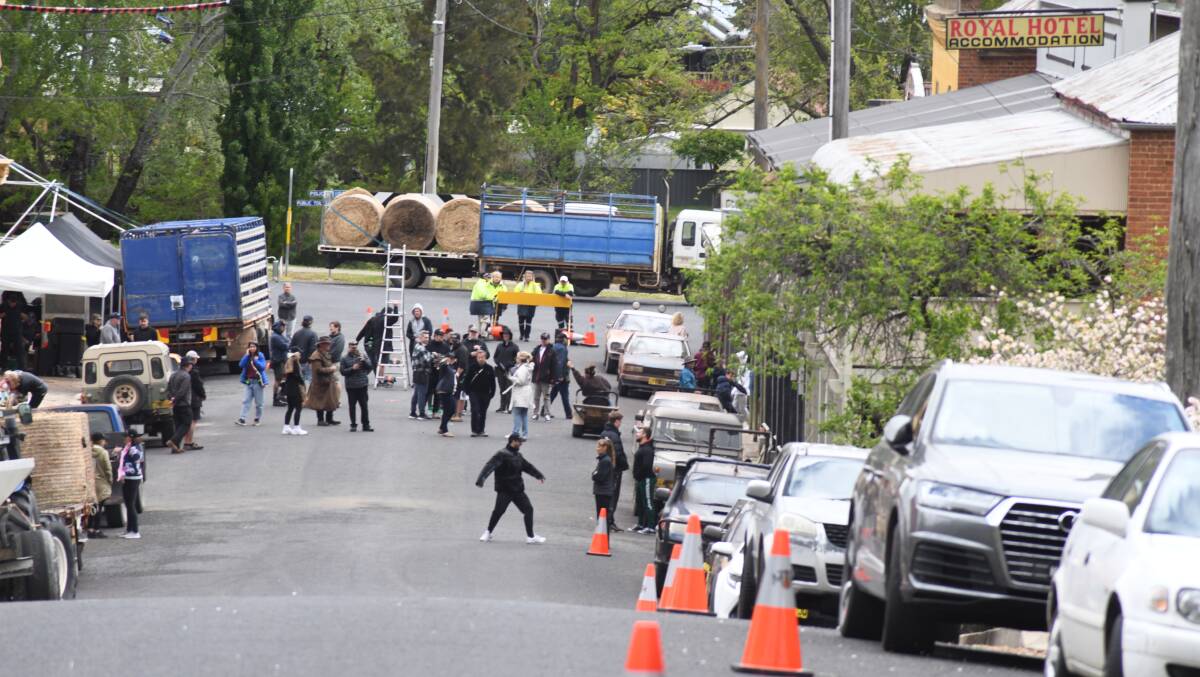 The Deb filming in Carcoar on October 16. Picture by Carla Freedman