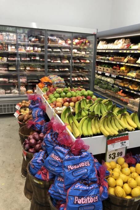 FRESH SELECTION: The pop-up IGA supermarket in Creswick has an excellent range of fresh produce available for the festive season.
