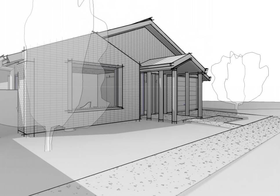 WORK IN PROGRESS: An artist's impression of the house that will provide three full-time residents 24-hour on-site support under the NDIS’s Specialised Disability Accommodation model. 
