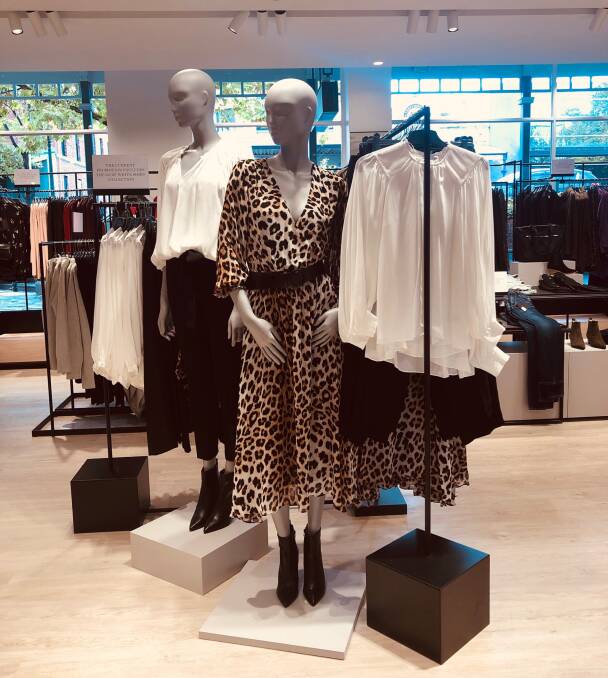 SHOP THE LOOK: Witchery recently opened a new store in Central Square, its current range featuring shades of beige, brown and blue, and highlighted by animal print. 