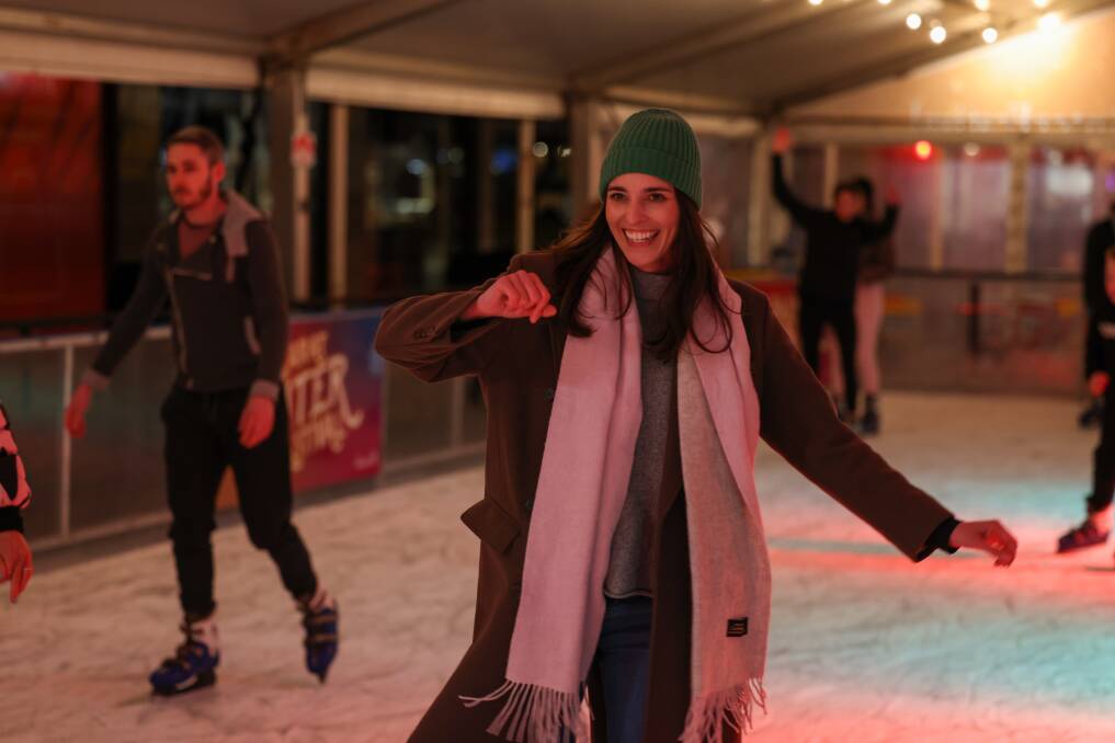 Pop-up ice skating rink. Picture from City of Ballarat 