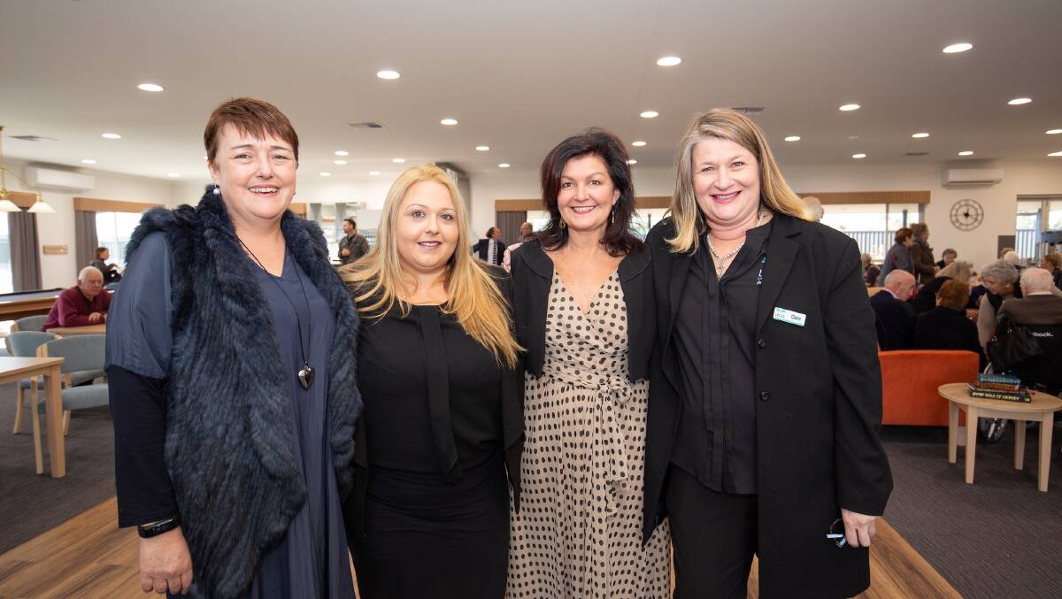 CLUBHOUSE LAUNCH: (Left to right) Gannon Lifestyle Group CEO Jane Monk, Abby Apostolidis, City of Ballarat mayor Cr Samantha McIntosh and Claire Fitzpatrick.


