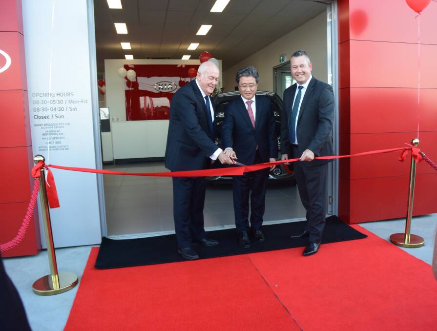 OPEN FOR BUSINESS: The new Bedggood's Kia showroom had its gala opening on Thursday April 5.        