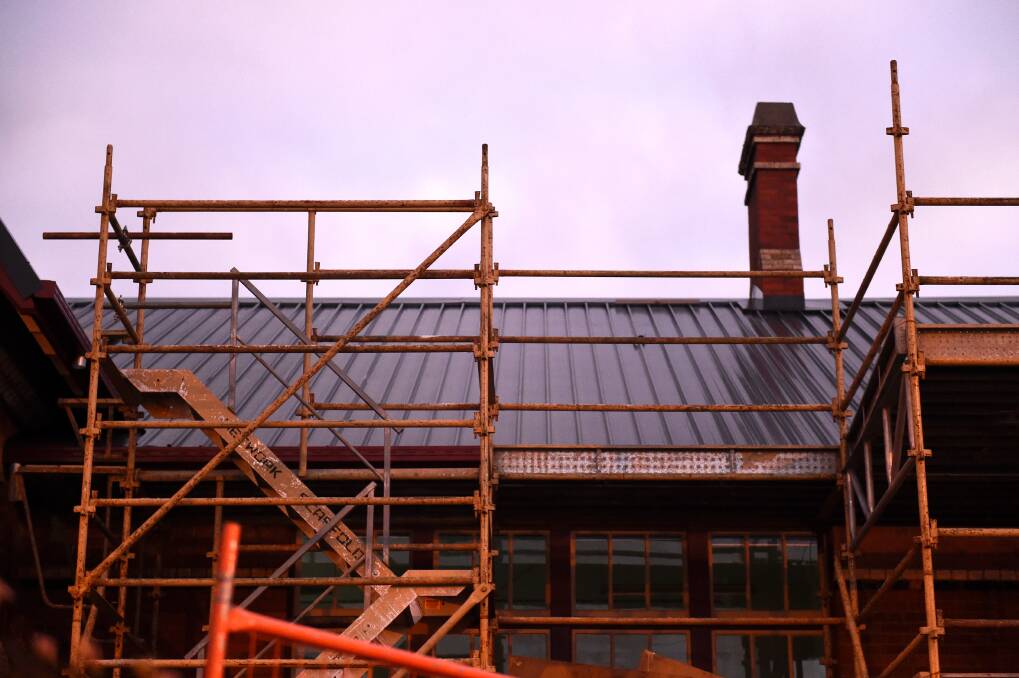 Next step: As well as the new roof, chimneys and ceilings are also getting repairs. Picture: Adam Trafford