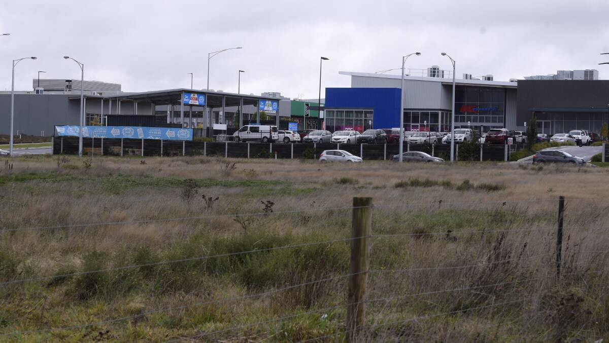 Looking ahead: Work could commence soon to transform paddocks south of DTC into a much larger retail and residential precinct. Picture: Lachlan Bence