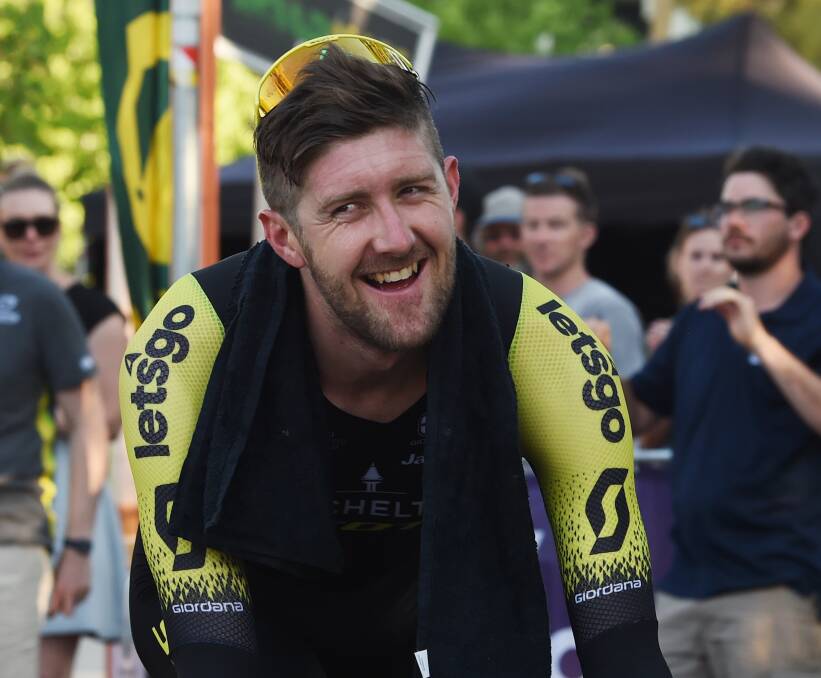 Man to beat: It's hoped last year's elite men's national time trial champion Luke Durbridge will be able to defend his title on Wednesday. Picture: Kate Healy