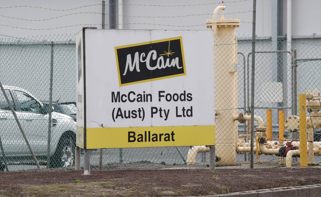 Concerns: McCain has denied it will close its Ballarat processing facility because of a major powerline project, but said it held concerns for its growers. File photo