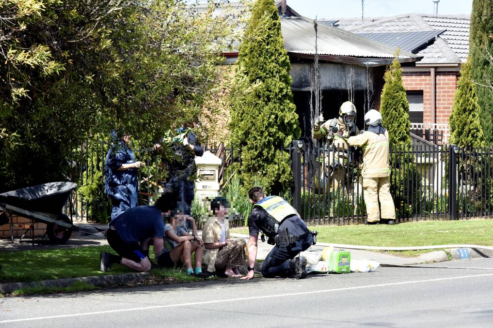 Emergency crews at the scene. Pictures: Jeremy Bannister