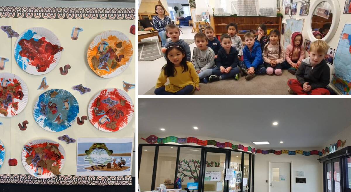 Emerging: Children from Girrabanya Children's Centre finished artworks based on Dreamtime stories like Tiddilak and the Rainbow Serpent. Pictures: contributed
