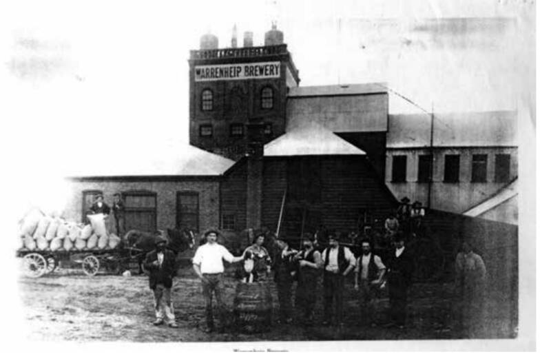 An early photo of the Warrenheip Brewery. Picture: contributed