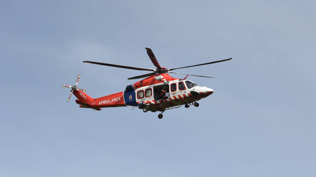 An Ambulance Victoria air ambulance. File photo