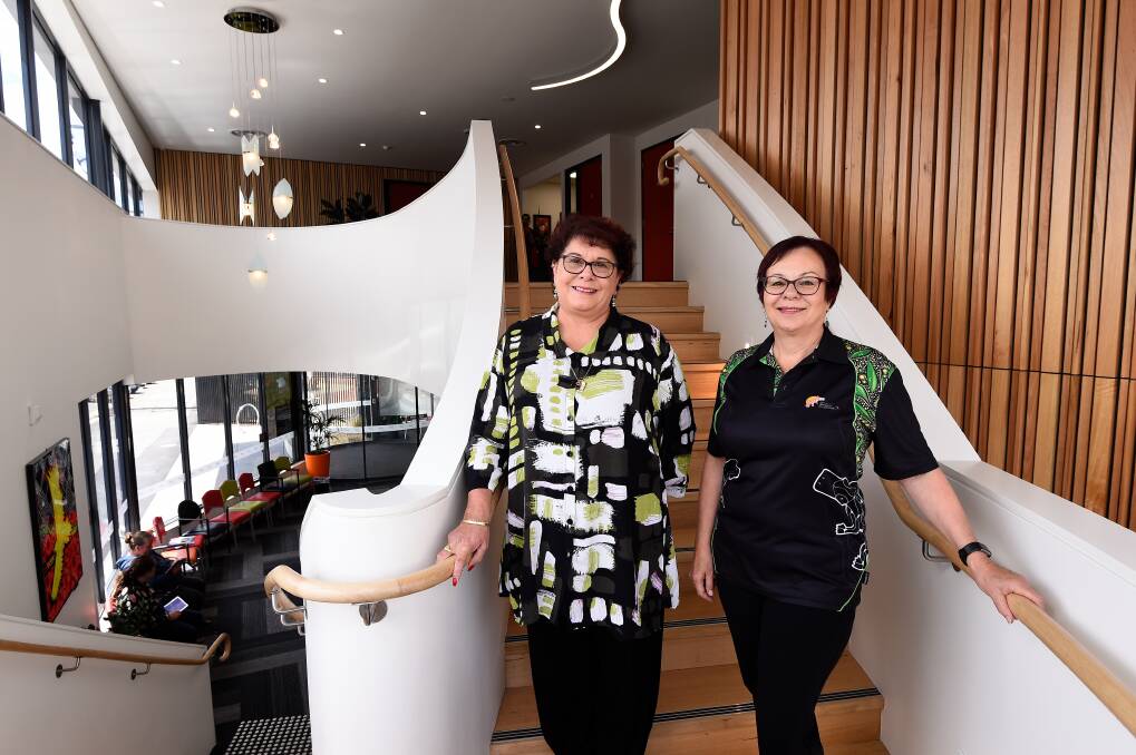Welcome: Ballarat and District Aboriginal Co-operative chief executive Karen Heap and health and home support executive manager Jo Warren in the new medical centre. Pictures: Adam Trafford