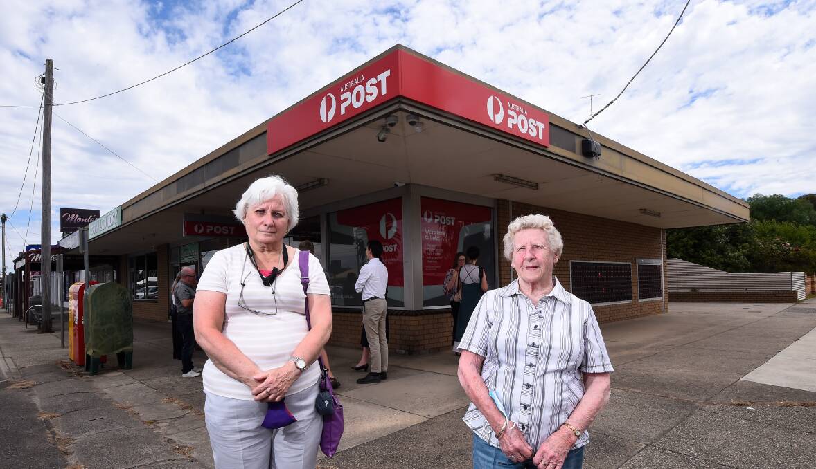  Call to action: Theresia Houghton and Joan Brown in front of the Sebastopol Post Office. Picture: Adam Trafford