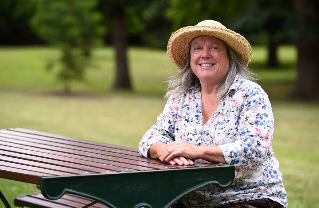 Lorraine Powell OAM at the Buninyong Botanic Gardens. Picture: Adam Trafford