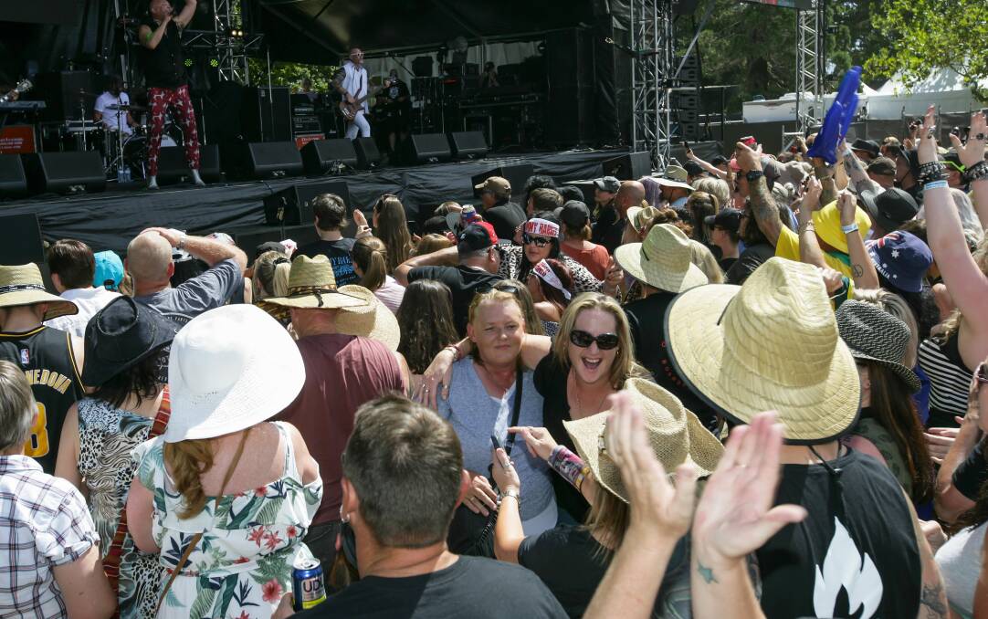 Rock on: Last year's massive Red Hot Summer Tour in Ballarat. Picture: Craig Holloway