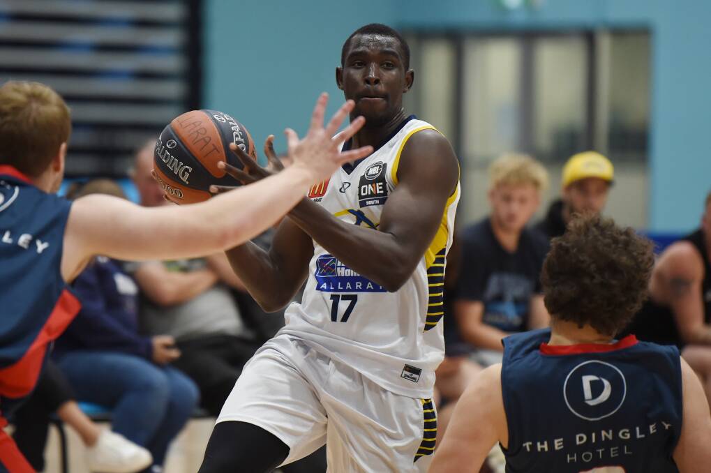 Ballarat Miners star Kuany Kuany in last year's tournament against Keysborough. Picture: Kate Healy
