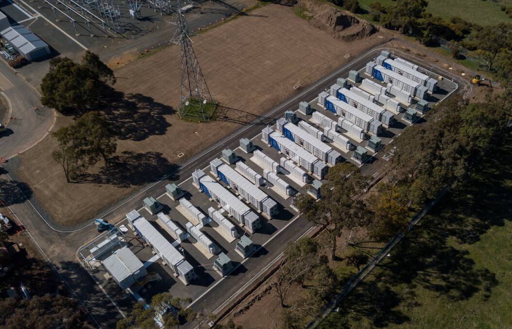The Ballarat Energy Storage System complex at Warrenheip.  Picture: supplied