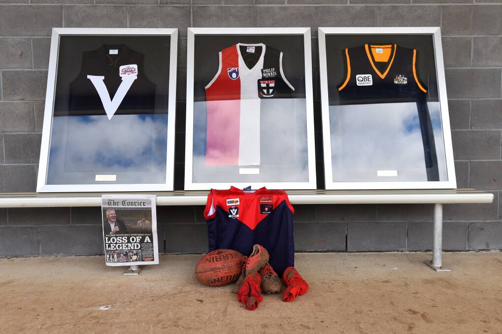 A tribute to Danny Frawley at Bungaree last year. Picture: Adam Trafford