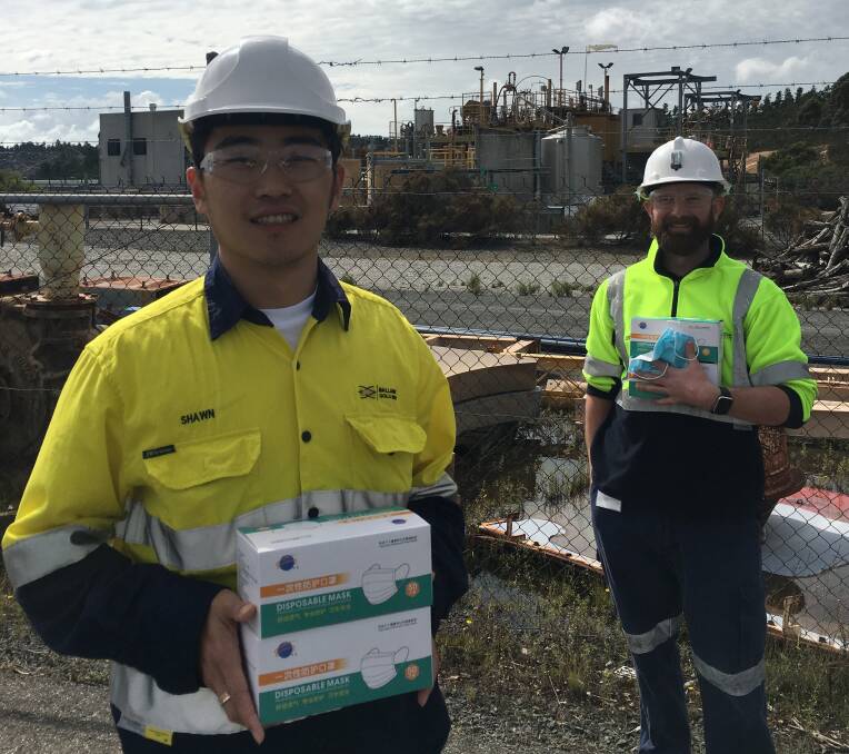 Ballarat Gold Mine director Shawn Li and health and safety manager Leigh Searle. Picture: contributed