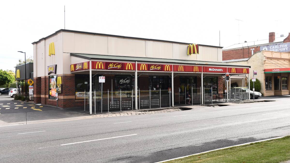 The McDonald's outlet on Sturt Street. Picture by Adam Trafford