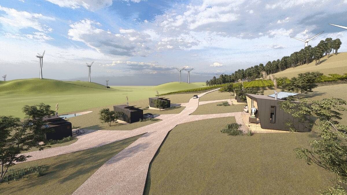 An artist's impression of the proposed accommodation near Waubra.