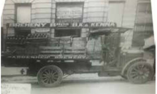 A Breheny Bros and Kenna Brewing truck on Lydiard Street in the 1920s. Picture: contributed