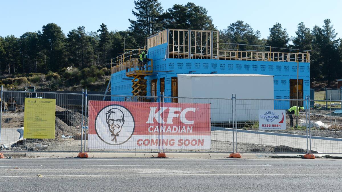 The KFC under construction on Geelong Road in Canadian. Picture: Kate Healy