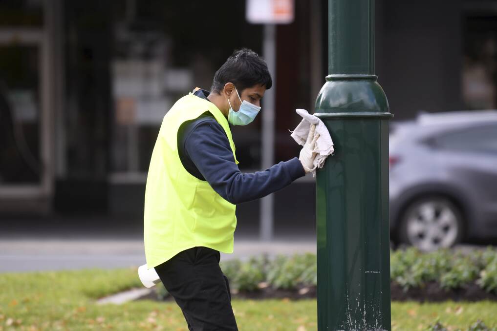 Who are these hi-vis heroes? Cleaners hit the streets to keep Ballarat virus-free