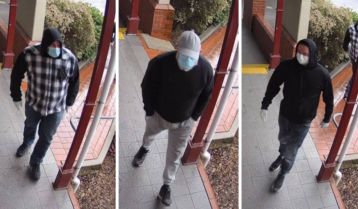 Do you recognise these men? Pictures from Victoria Police Media