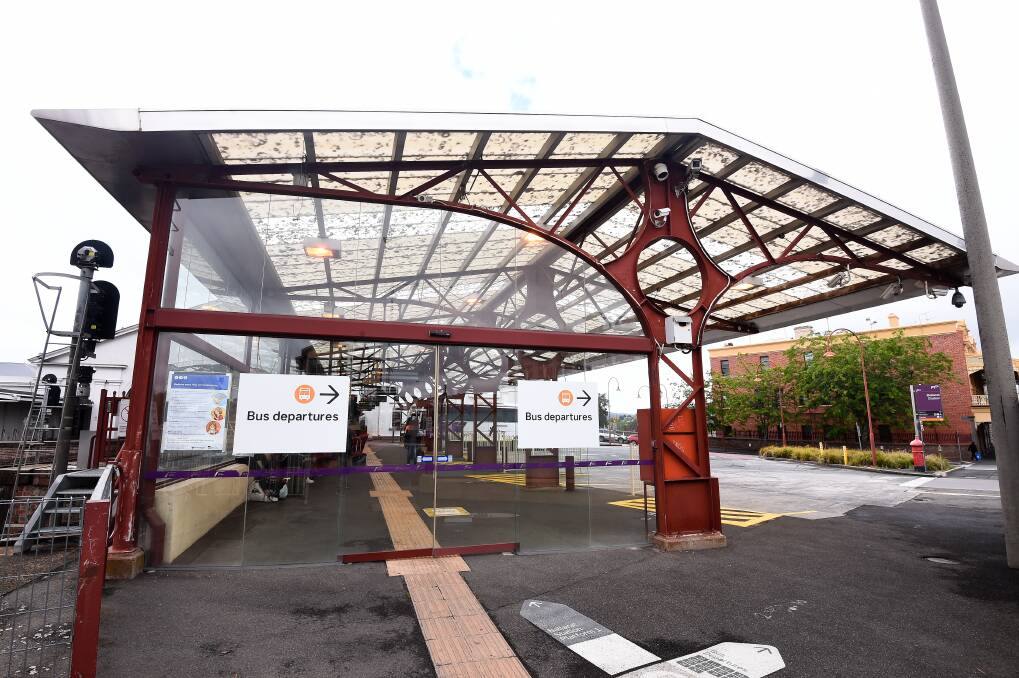 No plan: According to planning documents, the regional bus interchange awning will need to be removed by the end of 2022. Picture: Adam Trafford