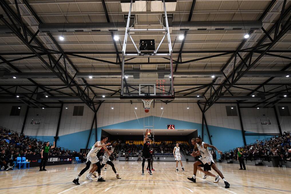 The Ballarat Sports and Events Centre hosts an NBL Pre Season basketball match between Melbourne United and the Illawarra Hawks. Picture: Adam Trafford