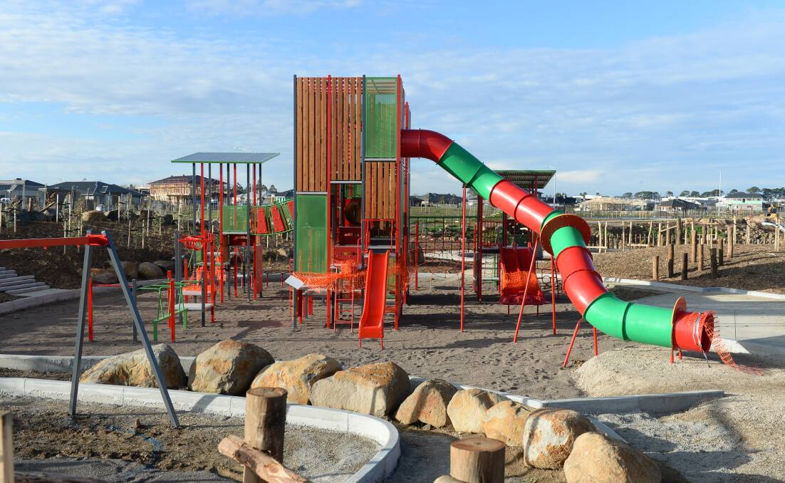 The new playground at Lucas is on its way. Picture: Kate Healy
